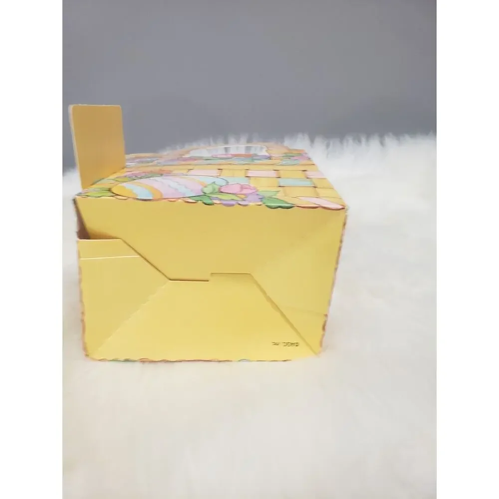 LOT 6 American Greeting Bloomer Bunny Pop Out Easter Basket Diecut 1991‎ retro